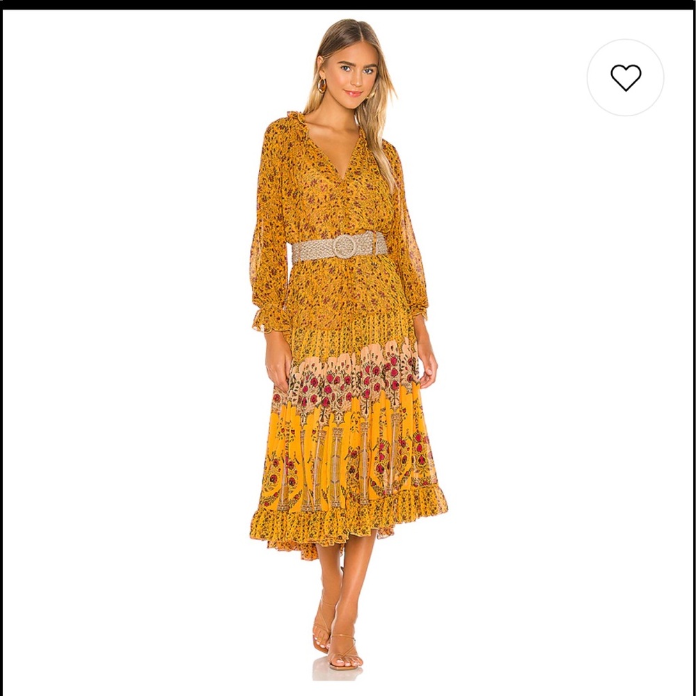 NWT Feeling Groovy Border Maxi Dress in Orange - Picture 3 of 14